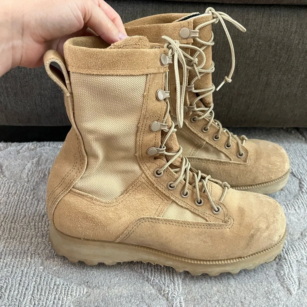 Belleville Goretex Military Army Flight Combat Crewman Boots Size 5.5 W Desert